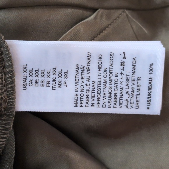 The Drop Women's Jessenia Shine Cargo Pants, Martini Olive, XXL, NWT, Chic - Picture 7 of 8